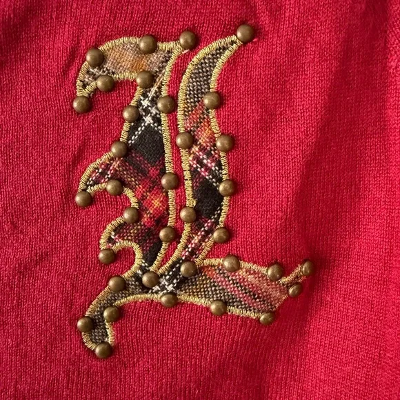 L.A.M.B Letter Cardigan Sweater - Picture 3 of 8